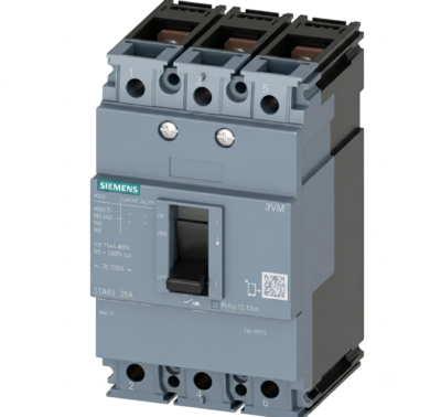 MCCB 36kA 3P FTFM TM210 25A 3VM Ics=50% Icu 415V