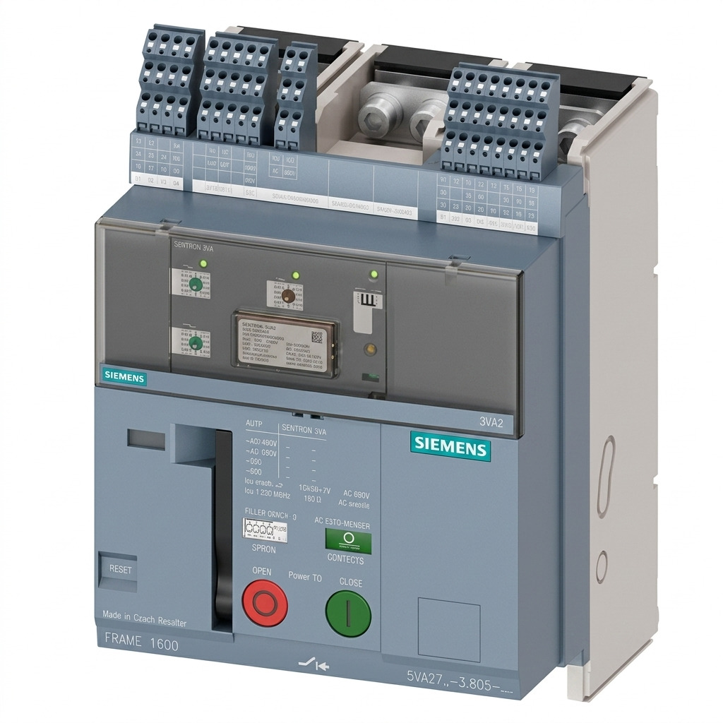 MCCB 55KA 3P ETU320 Class M 1600A 3VA LI 4Aux Trip Switch S24 with RTC